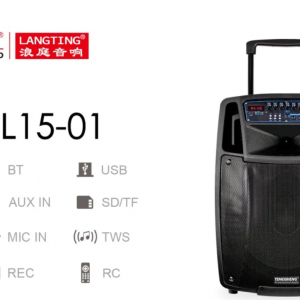 Аккумуляторная колонка 2микрофона Temeisheng SL 15-01