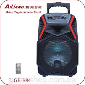Колонка блютуз аккумуляторная AILIANG LiGE-B84 8" динамик