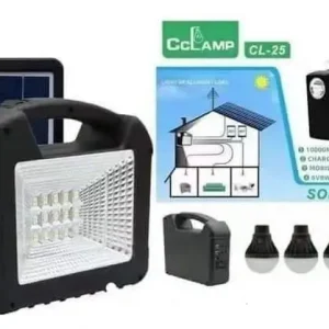 Солнечная зарядная система CL-25 фонарь, power bank, 3 лампы, 150W