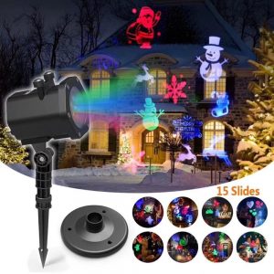 Лазерный проектор уличный водостойкий "Новогодние фигуры" AL-45