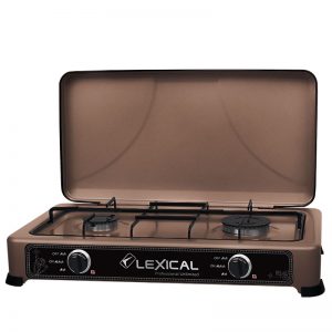 Плита газовая 2 конфорки Lexical LGS 2812-5 коричневая