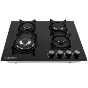 Плита газовая 4 конфорки стекло Lexical LGS 2846
