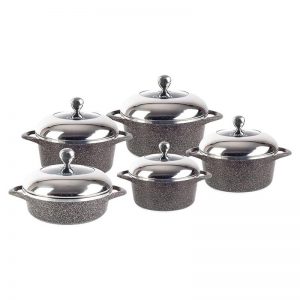 Набор кастрюль 10 предметов гранитное покрытие Lexical LG-141001-2