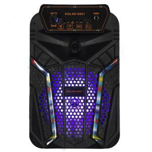 Аккумуляторный динамик 6" KOLAV-X601 проводной микрофон