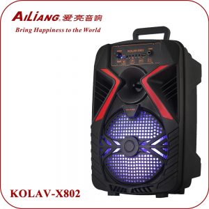 Аккумуляторный динамик 6" KOLAV-X802 проводной микрофон