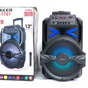 Аккумуляторная bluetooth колонка Lige-1767 12" проводной микрофон