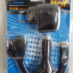 Универсальная зарядка 12V+220V (блистер)