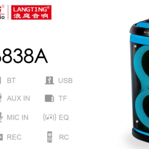 Temeisheng 6838A bluetooth колонка 2*8"
