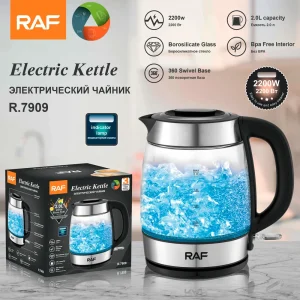 Электрочайник стеклянный RAF 7909 2л 2200Вт