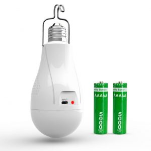 Аккумуляторная LED лампа с USB разъёмом 5106 цоколь Е27 20Вт