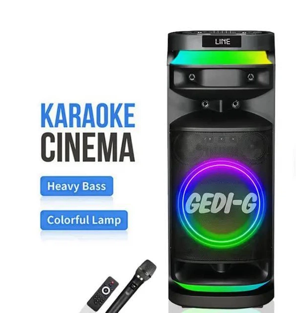 Аккумуляторная колонка 2*8" Gedi-9005