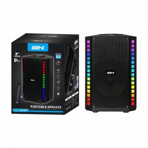 Аккумуляторная акустика 8" с микрофоном GED 915